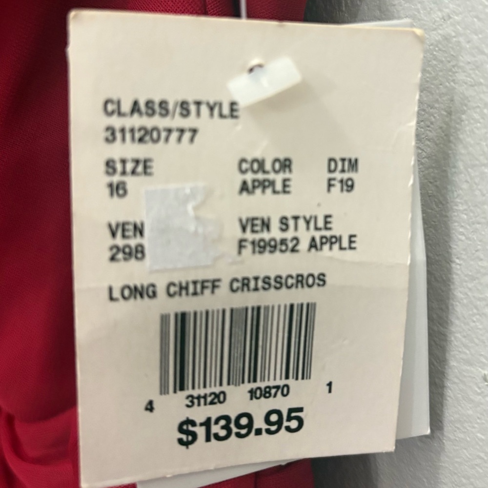 David's Bridal Red Halter Maxi Dress - Picture 10 of 11